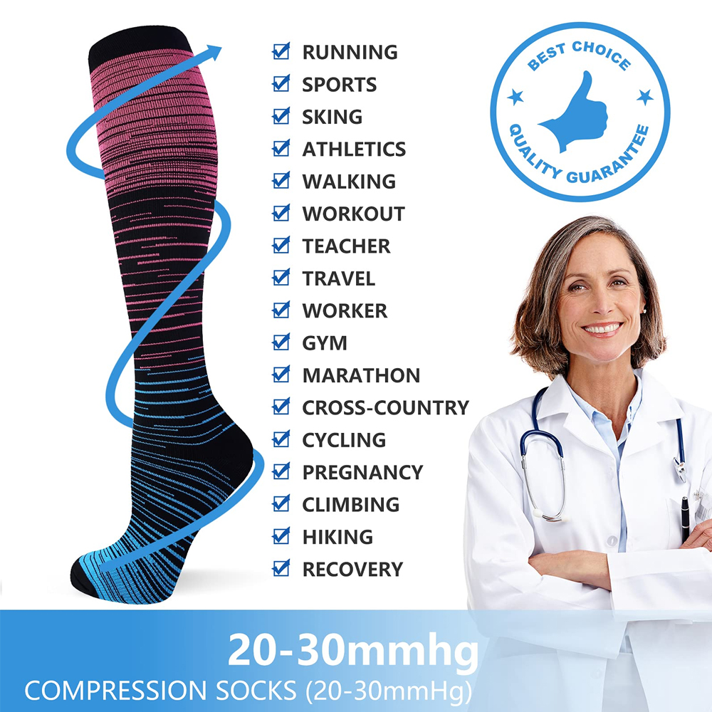 GOMOREON 6Pairs Compression So - Compression Sock Medical recensione e prezzo