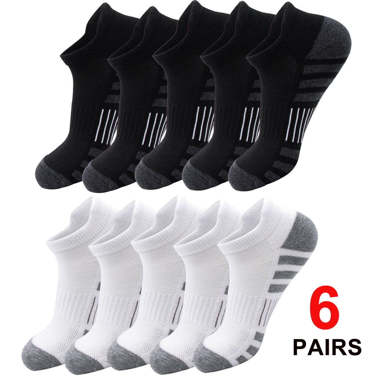 6/24 Pairs Cushioned Breathabl - No Show Sock Women recensione e prezzo