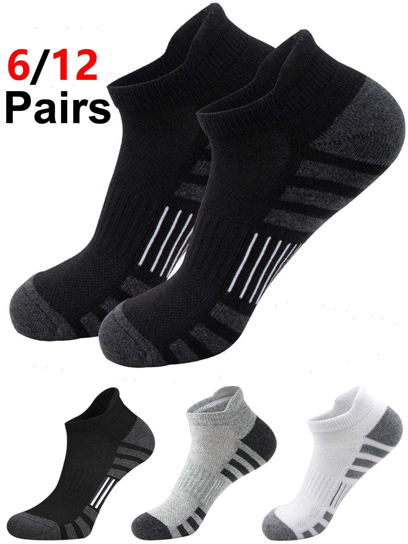 6/12 Pairs Cushioned Breathabl - Athletic Sock Cushion recensione e prezzo