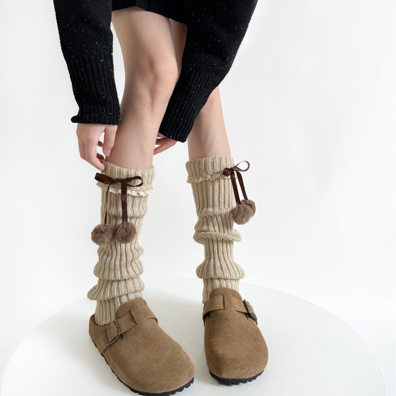 Camel Knit Leg Warmers with Fu - Boot Sock Slouchy recensione e prezzo