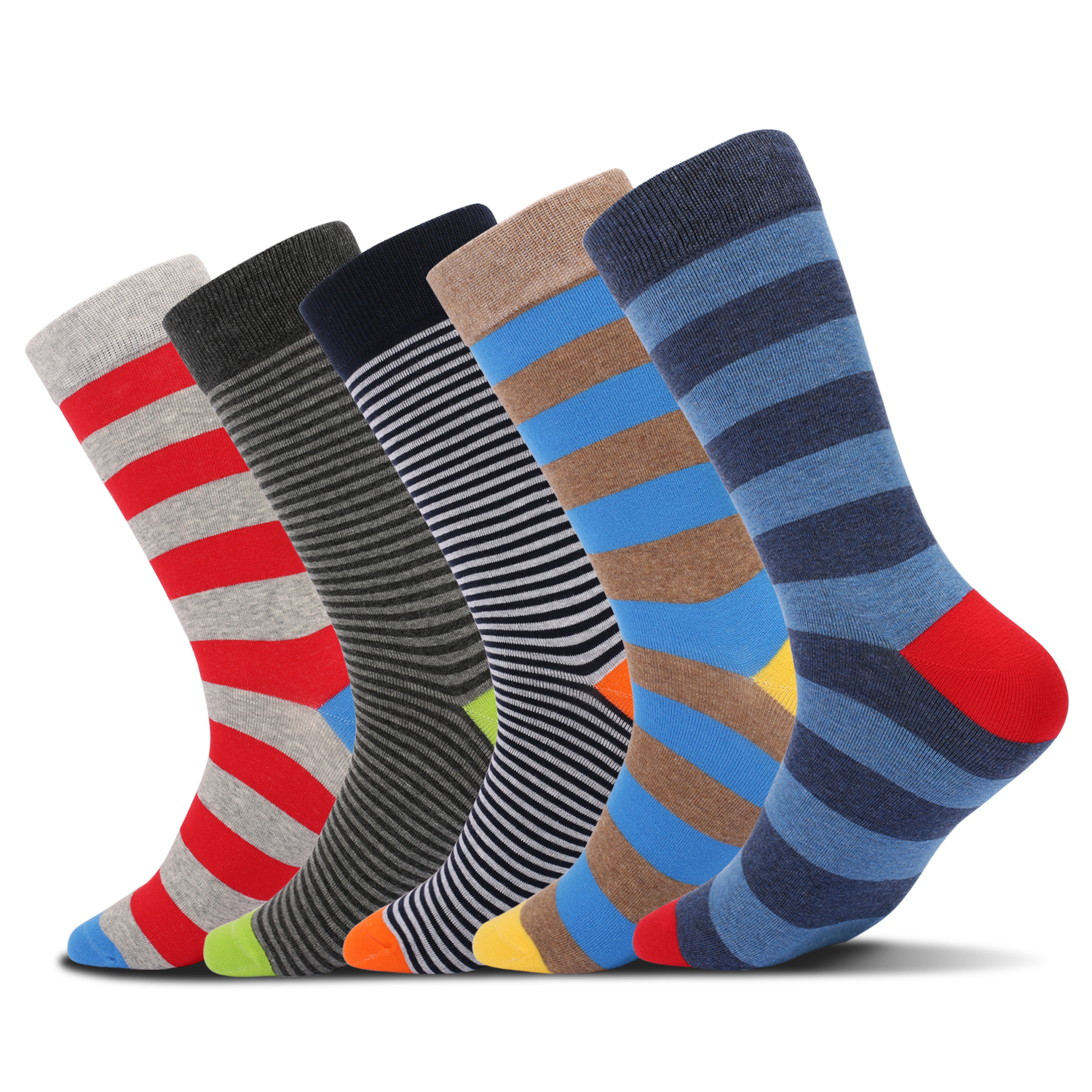 5Pairs Mens Fun Dress Socks, P - Cotton Crew Sock Pack recensione e prezzo