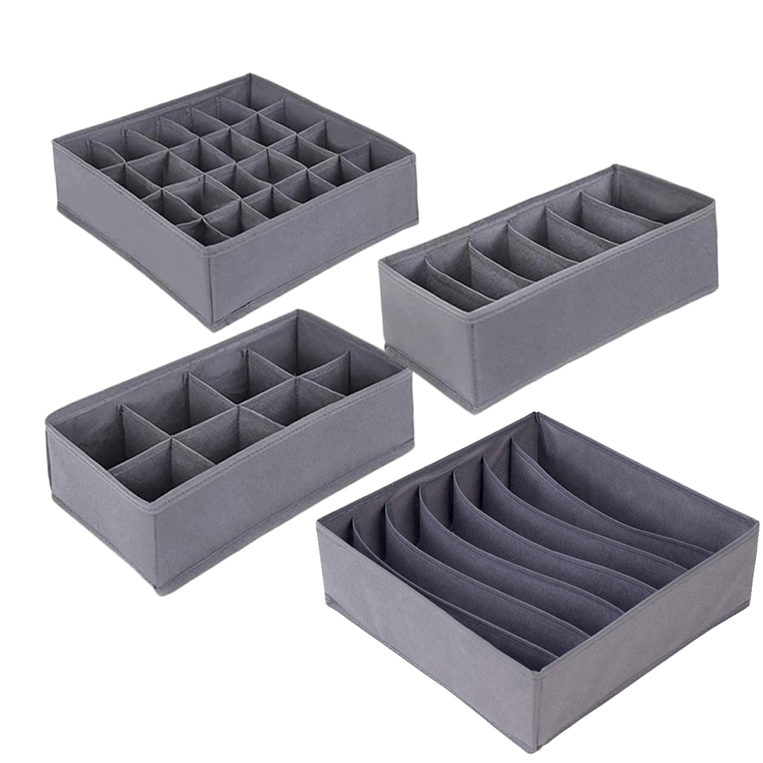 6/7/8/24 Grids Foldable Fabric - Sock Organizer Tray recensione e prezzo