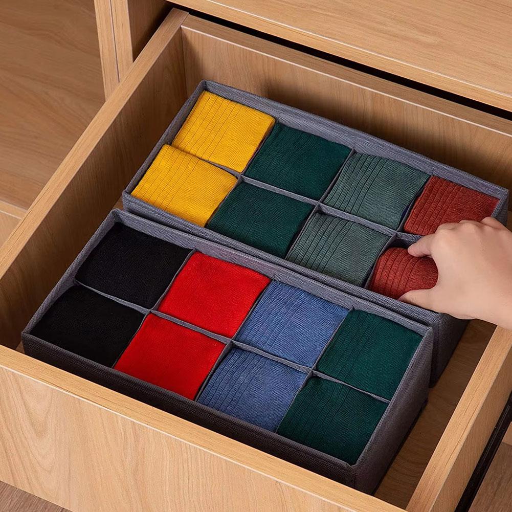 6/7/8/24 Grids Foldable Fabric - Sock Organizer Tray recensione e prezzo