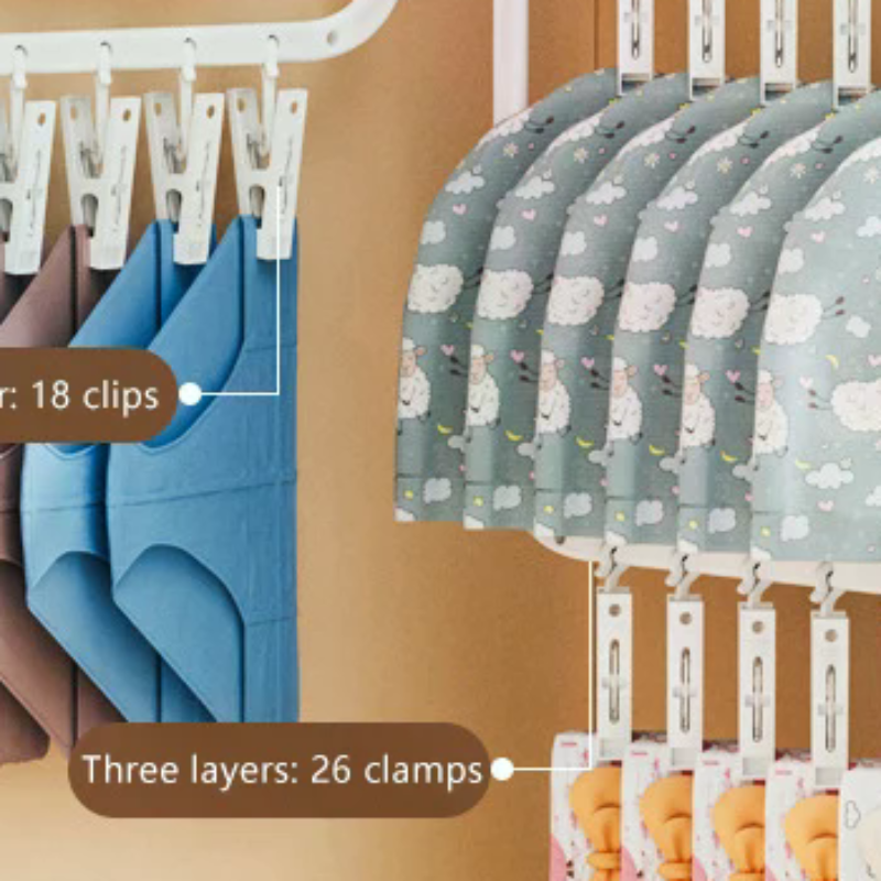 Multi-clip Sock Drying Rack Mu - Sock Organizer Tray recensione e prezzo