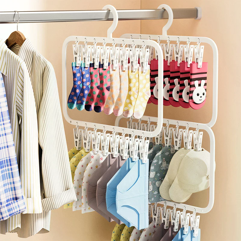Multi-clip Sock Drying Rack Mu - Sock Organizer Tray recensione e prezzo