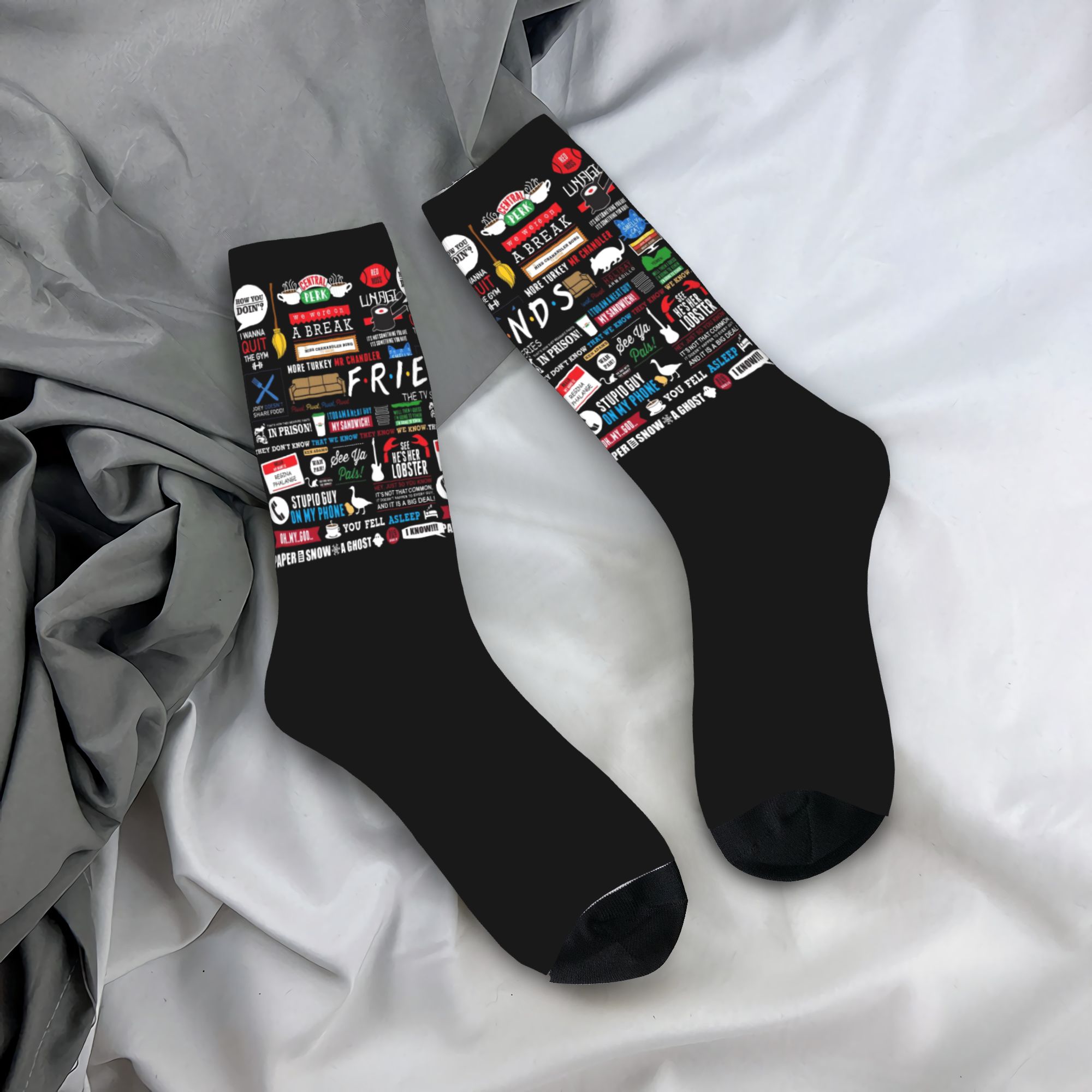 Custom Cute Funny TV Show Frie - No Show Sock Women recensione e prezzo