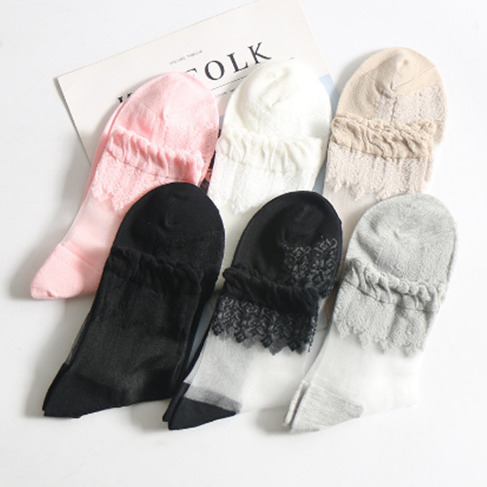 Woman Lace short sock thin soc - Invisibility Sock Loafer recensione e prezzo