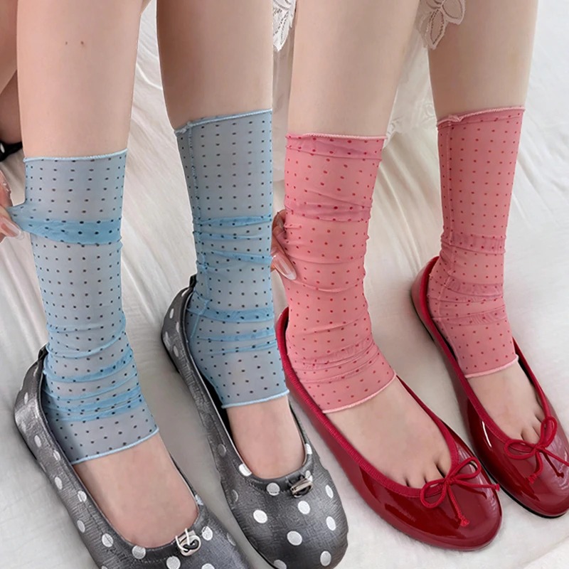 2026 Fashion Polka Dot Lace So - Silk Sock Bamboo recensione e prezzo