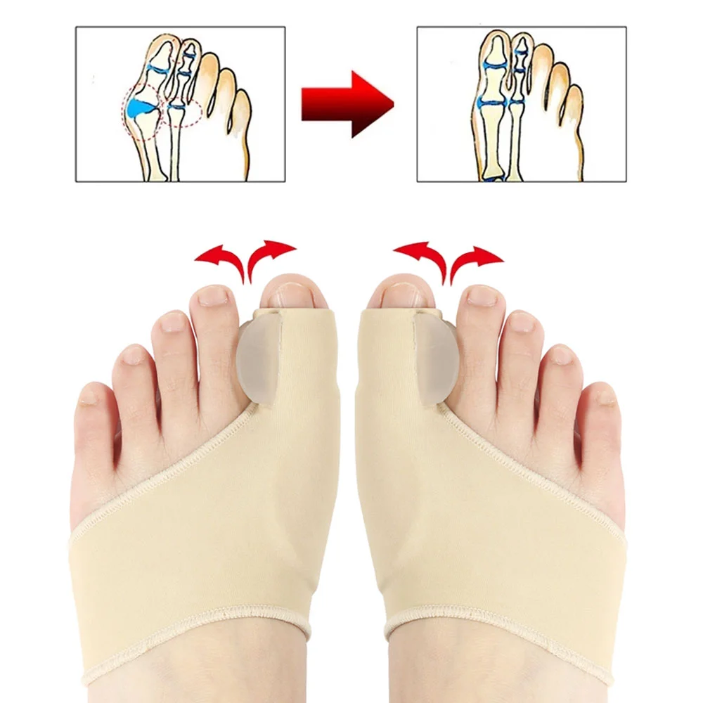 2Pcs Toe Separator Hallux Valg - Ankle Brace Sock recensione e prezzo
