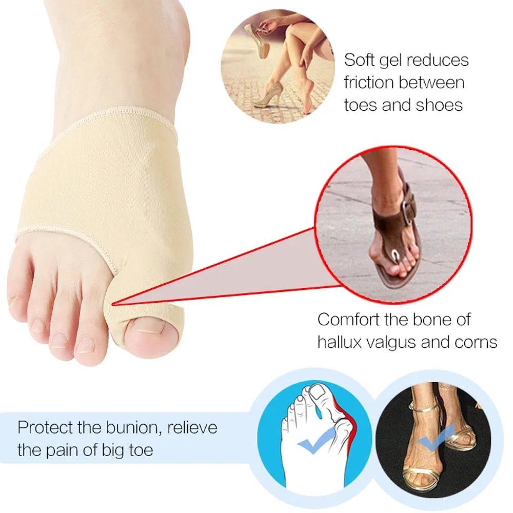 2Pcs Toe Separator Hallux Valg - Ankle Brace Sock recensione e prezzo